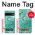 W2653 Dragon Green Turquoise Stone Graphic Case Cover Custodia e Flip Case per Google Pixel 7 Pro