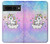 W3256 Cute Unicorn Cartoon Case Cover Custodia e Flip Case per Google Pixel 7 Pro