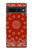 W3355 Bandana Red Pattern Case Cover Custodia e Flip Case per Google Pixel 7 Pro