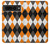 W3421 Black Orange White Argyle Plaid Case Cover Custodia e Flip Case per Google Pixel 7 Pro