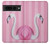 W3805 Flamingo Pink Pastel Case Cover Custodia e Flip Case per Google Pixel 7 Pro