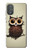 W0360 Coffee Owl Case Cover Custodia e Flip Case per Motorola Moto G Power 2022, G Play 2023