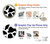 W2096 Seamless Cow Pattern Case Cover Custodia e Flip Case per Motorola Moto G Power 2022, G Play 2023