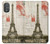 W2108 Eiffel Tower Paris Postcard Case Cover Custodia e Flip Case per Motorola Moto G Power 2022, G Play 2023