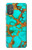W2688 Aqua Copper Turquoise Gemstone Graphic Case Cover Custodia e Flip Case per Motorola Moto G Power 2022, G Play 2023