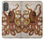 W2801 Vintage Octopus Case Cover Custodia e Flip Case per Motorola Moto G Power 2022, G Play 2023