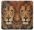 W2870 Lion King of Beasts Case Cover Custodia e Flip Case per Motorola Moto G Power 2022, G Play 2023