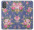 W3265 Vintage Flower Pattern Case Cover Custodia e Flip Case per Motorola Moto G Power 2022, G Play 2023