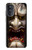 W2112 Hannya Demon Mask Case Cover Custodia e Flip Case per Motorola Moto G52, G82 5G