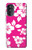 W2246 Hawaiian Hibiscus Pink Pattern Case Cover Custodia e Flip Case per Motorola Moto G52, G82 5G