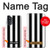 W2297 Black and White Vertical Stripes Case Cover Custodia e Flip Case per Motorola Moto G52, G82 5G