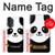 W2662 Cute Panda Cartoon Case Cover Custodia e Flip Case per Motorola Moto G52, G82 5G