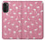 W2858 Pink Flamingo Pattern Case Cover Custodia e Flip Case per Motorola Moto G52, G82 5G