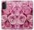 W2943 Pink Rose Case Cover Custodia e Flip Case per Motorola Moto G52, G82 5G