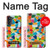 W3391 Abstract Art Mosaic Tiles Graphic Case Cover Custodia e Flip Case per Motorola Moto G52, G82 5G