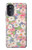 W3688 Floral Flower Art Pattern Case Cover Custodia e Flip Case per Motorola Moto G52, G82 5G