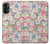 W3688 Floral Flower Art Pattern Case Cover Custodia e Flip Case per Motorola Moto G52, G82 5G