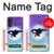 W3807 Killer Whale Orca Moon Pastel Fantasy Case Cover Custodia e Flip Case per Motorola Moto G52, G82 5G
