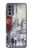 W1295 Eiffel Painting of Paris Case Cover Custodia e Flip Case per Motorola Moto G62 5G