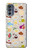 W2321 Food and Drink Seamless Case Cover Custodia e Flip Case per Motorola Moto G62 5G