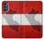 W3018 Peru Flag Case Cover Custodia e Flip Case per Motorola Moto G62 5G