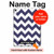 W2345 Navy Blue Shavron Zig Zag Pattern Tablet Case Cover Custodia per iPad 10.9 (2025,2022)