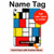 W3814 Piet Mondrian Line Art Composition Tablet Case Cover Custodia per iPad 10.9 (2025,2022)