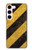 W2231 Yellow and Black Line Hazard Striped Case Cover Custodia e Flip Case per Samsung Galaxy S23