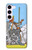 W3068 Tarot Card Queen of Swords Case Cover Custodia e Flip Case per Samsung Galaxy S23