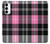 W3091 Pink Plaid Pattern Case Cover Custodia e Flip Case per Samsung Galaxy S23 W3091 Pink Plaid Pattern Case Cover Custodia e Flip Case per Samsung Galaxy S23