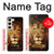 W3182 Lion Case Cover Custodia e Flip Case per Samsung Galaxy S23
