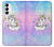 W3256 Cute Unicorn Cartoon Case Cover Custodia e Flip Case per Samsung Galaxy S23