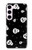 W3261 Smile Skull Halloween Pattern Case Cover Custodia e Flip Case per Samsung Galaxy S23