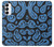W3679 Cute Ghost Pattern Case Cover Custodia e Flip Case per Samsung Galaxy S23