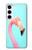 W3708 Pink Flamingo Case Cover Custodia e Flip Case per Samsung Galaxy S23