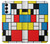 W3814 Piet Mondrian Line Art Composition Case Cover Custodia e Flip Case per Samsung Galaxy S23