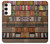 W3154 Bookshelf Case Cover Custodia e Flip Case per Samsung Galaxy S23 Plus