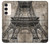 W3416 Eiffel Tower Blueprint Case Cover Custodia e Flip Case per Samsung Galaxy S23 Plus