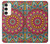 W3694 Hippie Art Pattern Case Cover Custodia e Flip Case per Samsung Galaxy S23 Plus