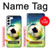 W3844 Glowing Football Soccer Ball Case Cover Custodia e Flip Case per Samsung Galaxy S23 Plus