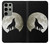 W1981 Wolf Howling at The Moon Case Cover Custodia e Flip Case per Samsung Galaxy S23 Ultra
