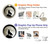 W1981 Wolf Howling at The Moon Case Cover Custodia e Flip Case per Samsung Galaxy S23 Ultra
