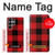 W2931 Red Buffalo Check Pattern Case Cover Custodia e Flip Case per Samsung Galaxy S23 Ultra