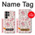 W3095 Vintage Rose Pattern Case Cover Custodia e Flip Case per Samsung Galaxy S23 Ultra