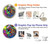 W3255 Colorful Art Pattern Case Cover Custodia e Flip Case per Samsung Galaxy S23 Ultra