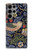 W3791 William Morris Strawberry Thief Fabric Case Cover Custodia e Flip Case per Samsung Galaxy S23 Ultra