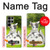 W3795 Kitten Cat Playful Siberian Husky Dog Paint Case Cover Custodia e Flip Case per Samsung Galaxy S23 Ultra
