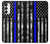 W3244 Thin Blue Line USA Case Cover Custodia e Flip Case per Samsung Galaxy A14 5G