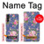 W3265 Vintage Flower Pattern Case Cover Custodia e Flip Case per Samsung Galaxy A14 5G