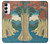 W3348 Utagawa Hiroshige The Monkey Bridge Case Cover Custodia e Flip Case per Samsung Galaxy A14 5G